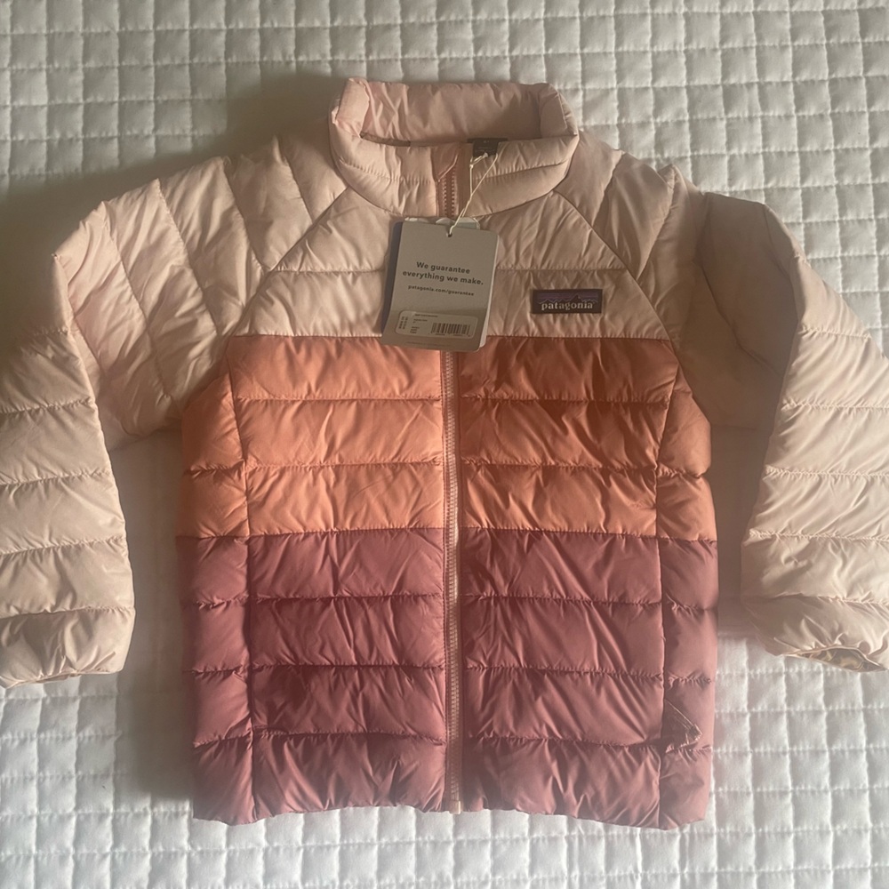 NWT Patagonia Baby Down Sweater full zip 5T